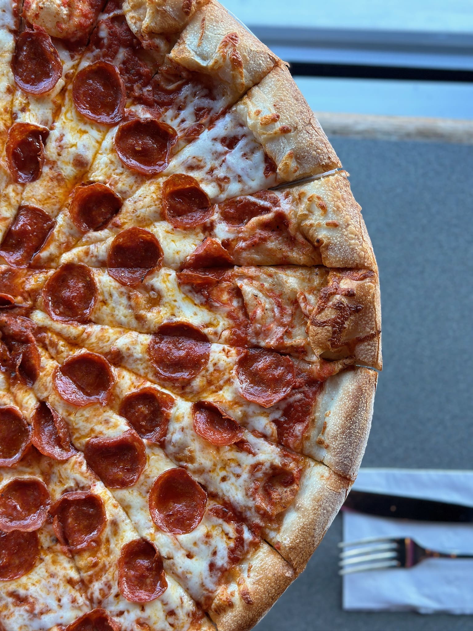 Double cut Dewey's pepperoni